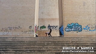 Gay Graffiti Twinks Screwing Under A catch Bridge - AsianTwinkVideo.Com