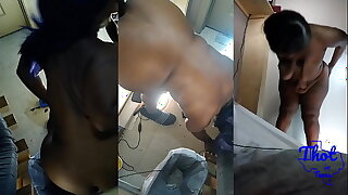 Thot in Texas - African American Floozy Spliced Shafting Strangers Handy Gloryhole